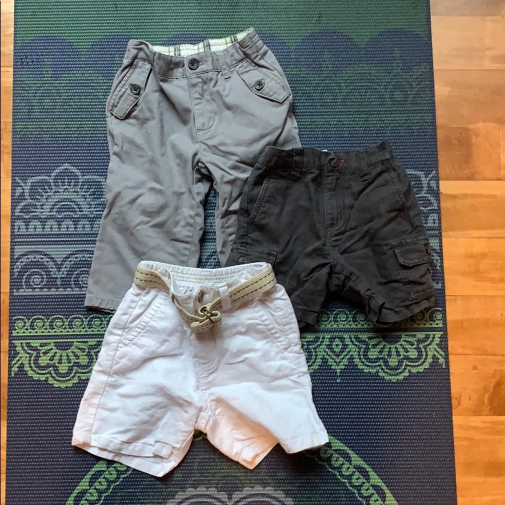 Janie and jack 2 shorts 1 pants set